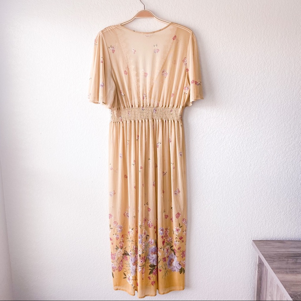 L.I.F.E Yellow Floral Kimono - Picture 10 of 12